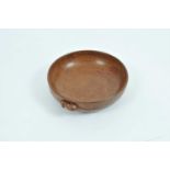 A Robert 'Mouseman' Thompson carved oak bowl