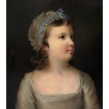 English school, early 19th century, portrait of a young girl, oil on canvas