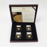 The Queen Victoria four gold sovereign collection