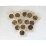 A collection of Jersey bronze coinage