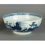 Worcester 'Precipice' pattern bowl, circa 1765-75