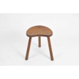 Robert 'Mouseman' Thompson, an oak cow stool,