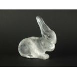 Lalique Crystal model of a "Cesar" rabbit
