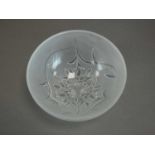 Lalique Crystal 'Edelweiss' bowl