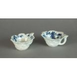 Two Worcester butterboats, circa 1760