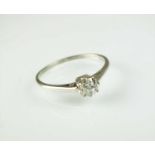 A single stone diamond ring