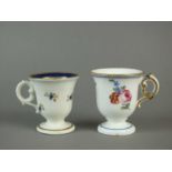 Two Caughley and French egg cups