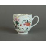 A Worcester coffee cup, circa 1765-70