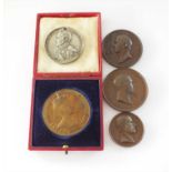A collection of six medallions