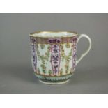 Worcester 'Hop Trellis' coffee cup, circa 1775