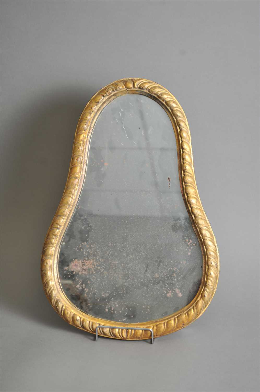 A 19th century gilt framed Pear shaped wall mirror