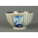 Rare Caughley 'Bright Landscapes' tea bowl