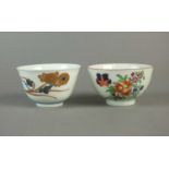 Two Worcester tea bowls, circa 1770