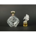 Two Lalique Crystal scent bottles