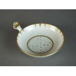 Worcester egg drainer, circa 1785