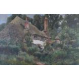 Arthur Wilkinson, Devon Cottage, oil on canvas