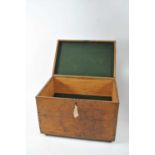 A large 19th century country house burr walnut veneered silver chest