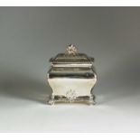 A Victorian silver tea caddy