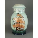 Moorcroft 'The First Fleet' vase and cover