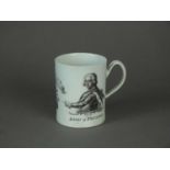 Worcester 'King of Prussia' mug