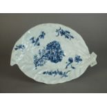 Worcester cabbage leaf dish, circa 1760