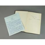 Signed letter from Field Marshal Bernard Montgomery to Lady Liddle-Hart