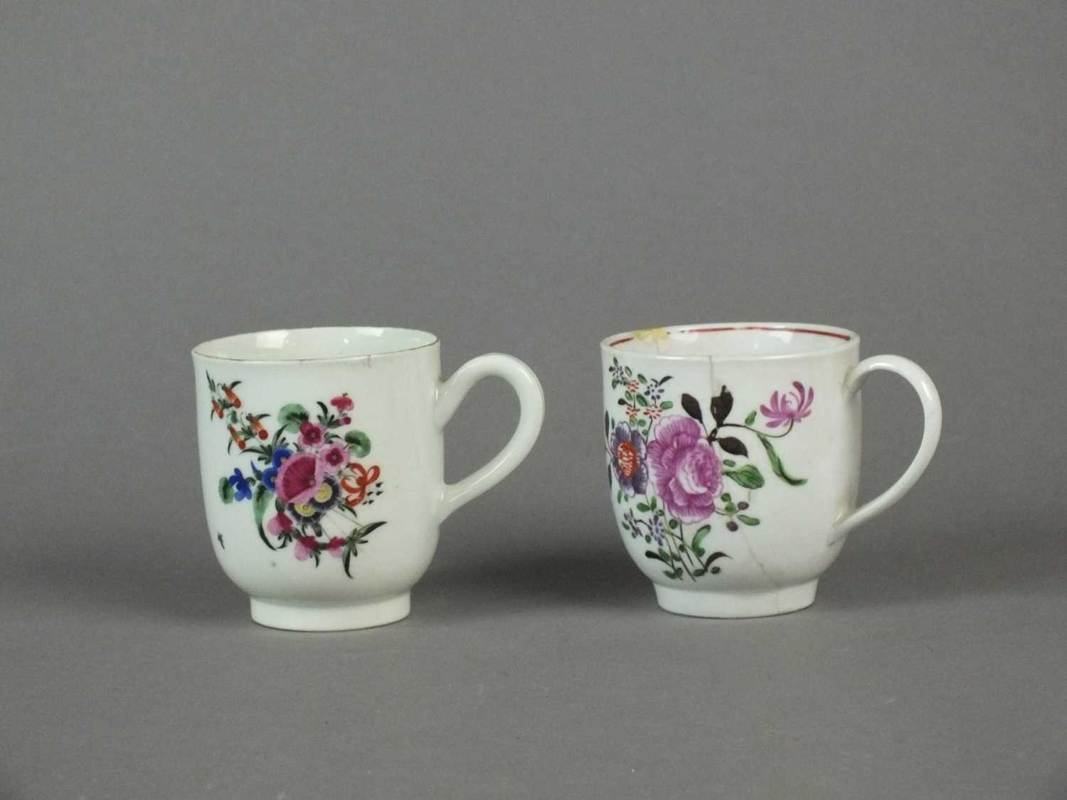 Worcester and Bow coffee cups, 18th century - Image 8 of 8