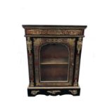 A 19th century French 'boulle' work hall cupboard