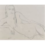 § Jacob Epstein (American-British, 1880-1959), Reclining Nude Sketch