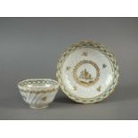Caughley tea bowl and saucer, circa 1790-92