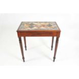 A 19th century mahogany hall table with a Pietra Dura top