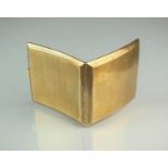 A 9ct gold cigarette case