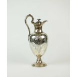 An early Victorian silver wine ewer