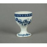 A very rare Caughley egg cup, circa 1785