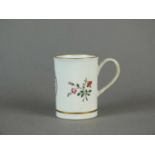 Caughley polychrome mug, circa 1791