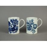 Two 18th century Worcester mugs