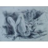 § Sir Mathew Smith CBE (1879-1959), Charcoal Study of a Reclining Model