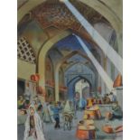 Misha Chahbazian (Iranian 1904-1976), Kerman Bazaar, Iran