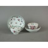 Two Baddeley-Littler teabowls and saucers