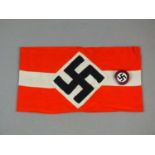 German Third Reich NSDAP Party badge and Hitler Youth armband