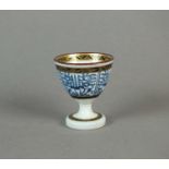 A rare Caughley 'Lily' pattern egg cup, circa 1785