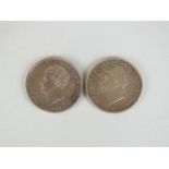 Two George IV half crowns