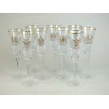 A collection of Waterford Crystal including '12 Days of Christmas' champagne flutes