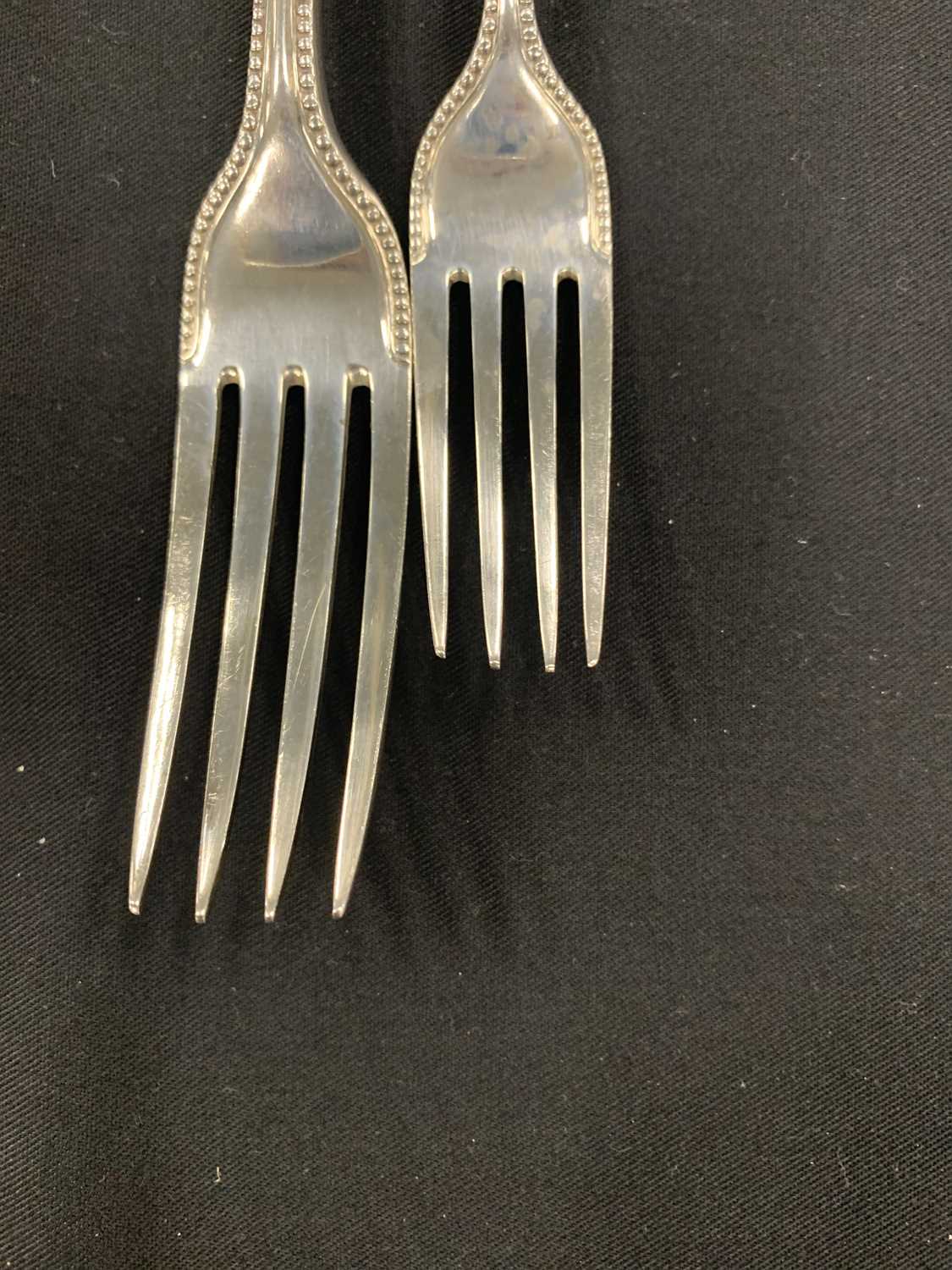 A Victorian cased canteen of silver flatware - Image 13 of 18