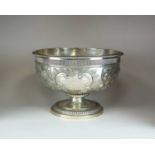 A George III pedestal bowl by Paul Storr