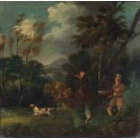 Circle of Phillip Reinagle (British 1749-1833), Two Pheasant Shooting Scenes oil on panel