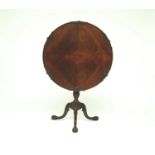 A good Paine & Co Chippendale style tilt-top tripod occasional table, circa 1900