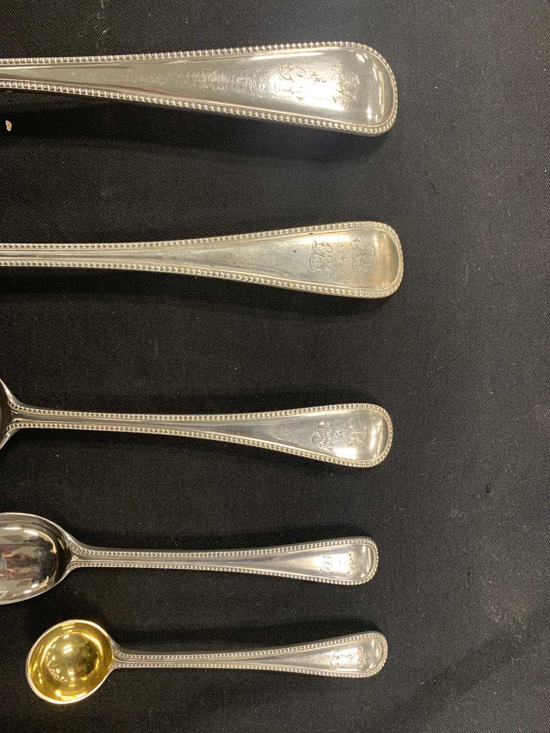 A Victorian cased canteen of silver flatware - Image 6 of 18