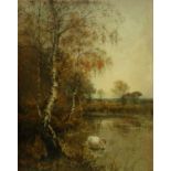 Albert E Bailey (British 19th Century), Waning Year Oil on Canvas