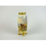 Royal Worcester 'Highland Cattle' vase